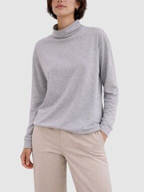 Aritzia Wilfred Free Lounge Mockneck - Soft Minimalist Basic Top Size S